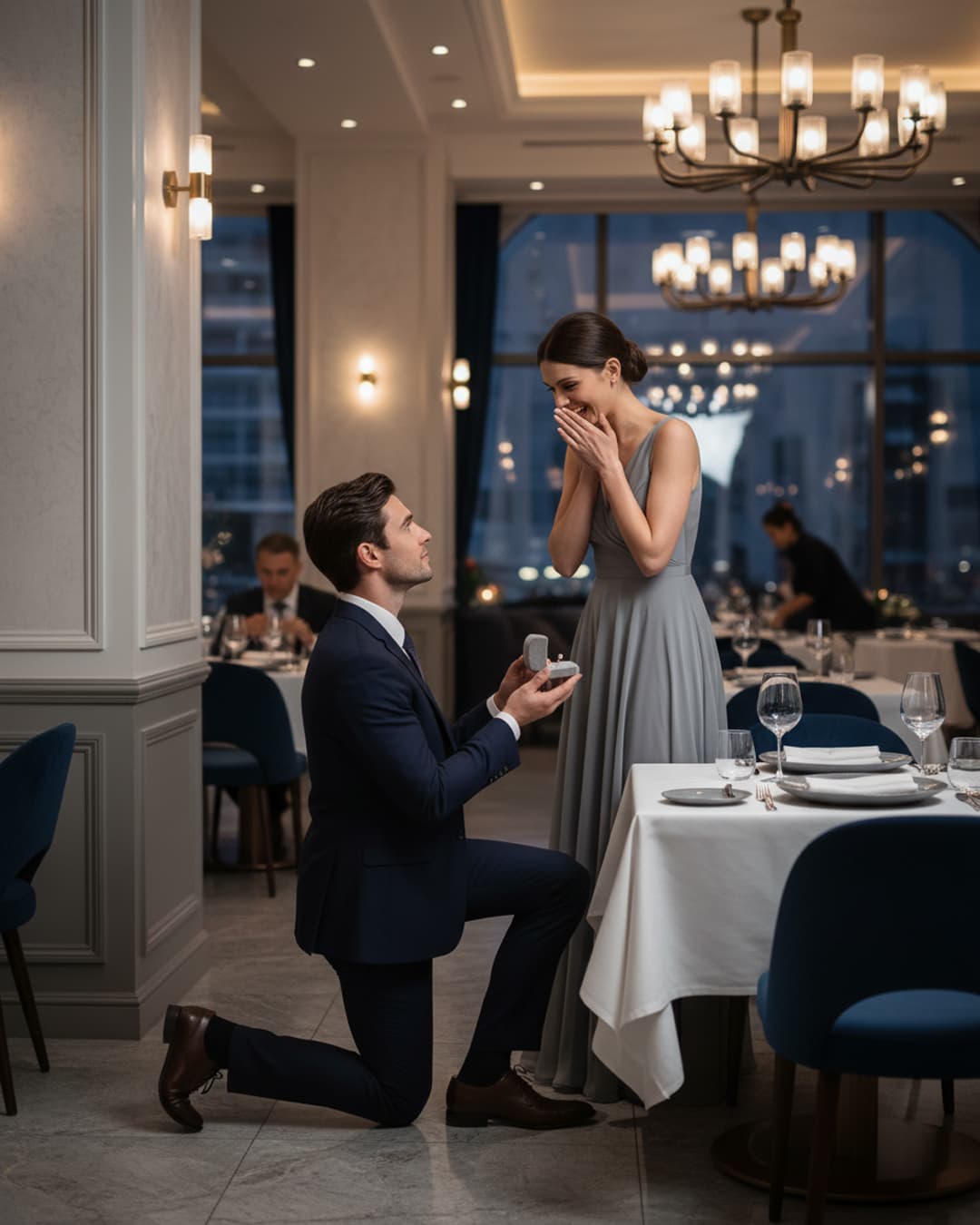 Unvergesslicher Verlobungsmoment